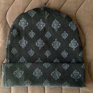 Black Abstract Beanie